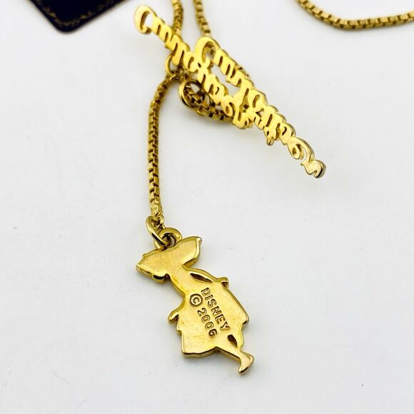 Disney Couture 2006 Alice in Wonderland Y Necklace Curious and Curiouser NWT - Picture 5 of 6